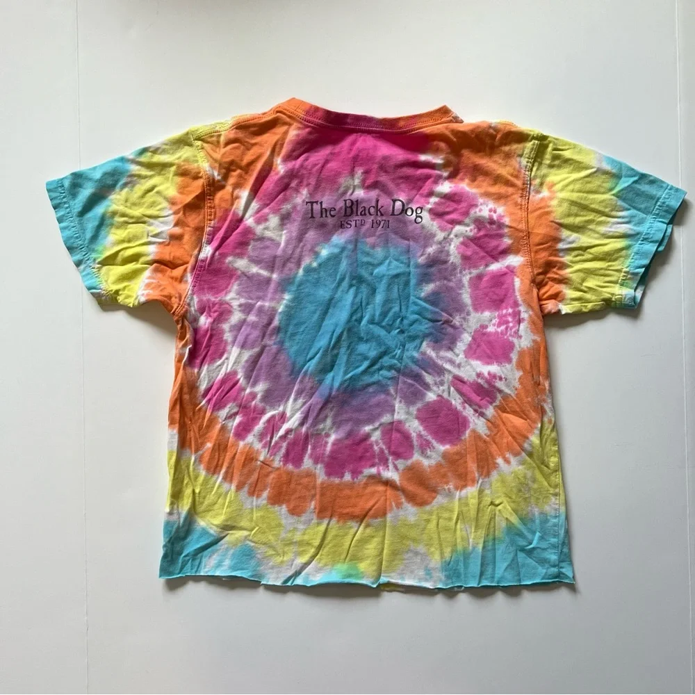 Kids The Black Dog Tie Dye T Shirt Size M‎ (8) Short Sleeve